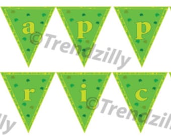 St Patrick's Day Banner, St. Patricks Day Party Decor, St Patty's Party Banner, St Patricks Party Signs, Printable Instant download.