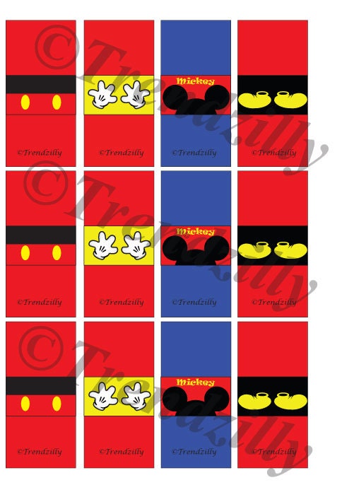 mickey mouse inspired mini candy bar wrappers mickey candy wrappers mini candy bar wrappers