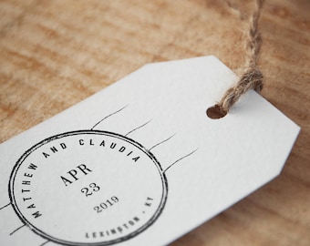 Save The Date Stamp -- Custom Save The Date Stamp; Wedding Date Stamp (Vrs1)