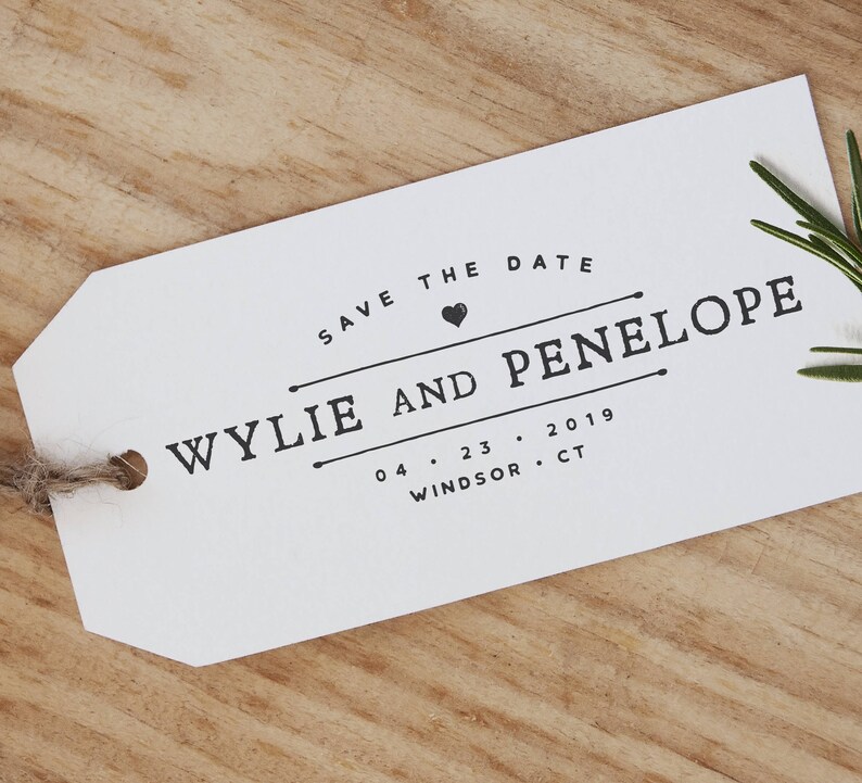 save the date stamp