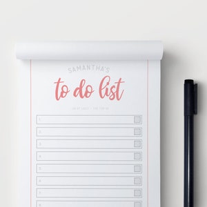 Personalized TO-DO LIST Notepad -- Personalized Note Pads, Personalized Stationery, Personalized Gift, Custom Notepad