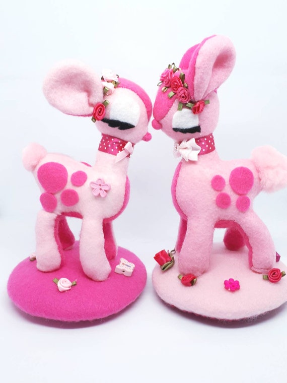 Handmade Pink Felt Fawns Plush Felt Bambi Nursery Decor Etsy Handmade Pink Felt Fawns Plush Felt Bambi Nursery Decor Etsy