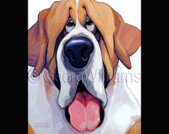 Pet Portrait Giclee Print "Bart"