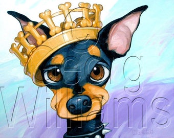 Pet Portrait Giclee Print "King Sam"