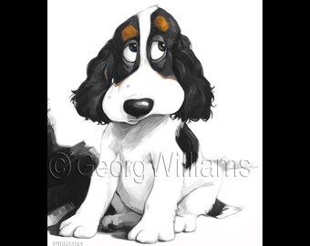 Pet Portrait Giclee Print "Aida"