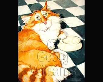 Pet Portrait Giclee Print "Orville"