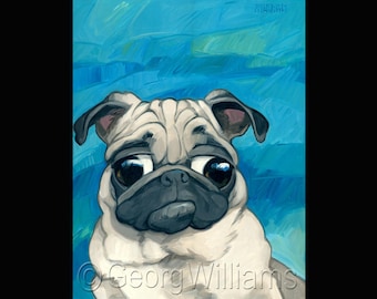 Pet Portrait Giclee Print "Mugsy"