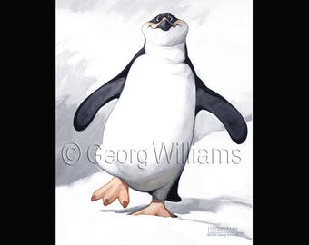 Pet Portrait Giclee Print "Cold Feet"