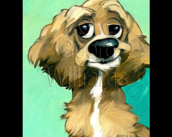 Pet Portrait Giclee Print "Roto"