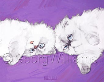 Pet Portrait Giclee Print "Twain"