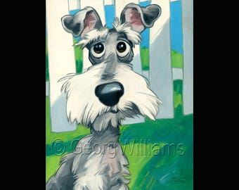 Pet Portrait Giclee Print "Werner"