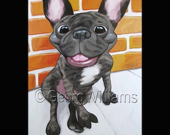 Pet Portrait Giclee Print "Duce"