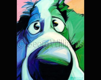 Pet Portrait Giclee Print "Arthur"