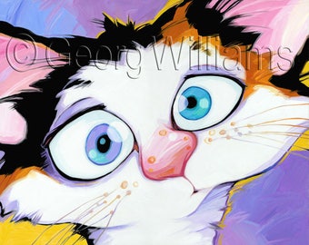 Pet Portrait Giclee Print "Mona"