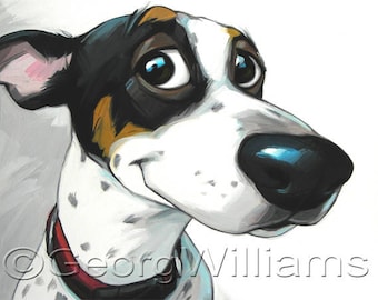 Pet Portrait Giclee Print "Murray"