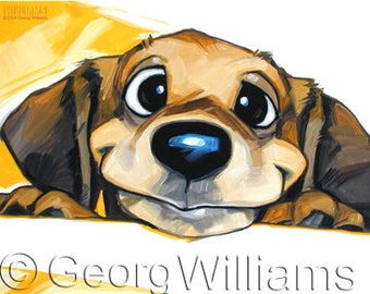 Pet Portrait Giclee Print "Oliver"