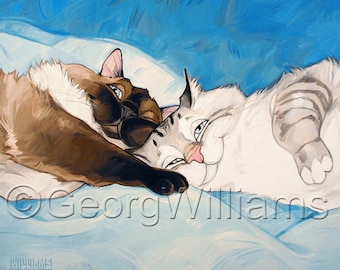 Pet Portrait Giclee Print "Cloud 9"