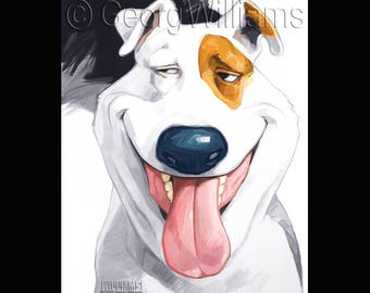 Pet Portrait Giclee Print "Bruce"