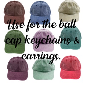 Bundle 1 set of 9 PNG ball cap files (Zip download file)