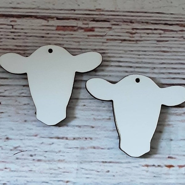 Cow head Unisub sublimation earring blanks