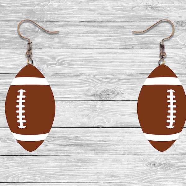 Football Earrings - Etsy