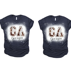 Georgia Cowhide Digital Image for Tee Shirt Earrings