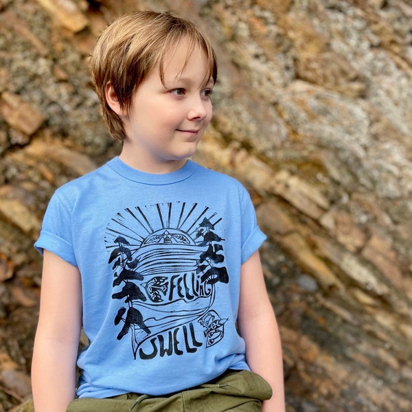 T-shirt enfant Feeling Swell en bambou et coton biologique