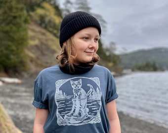 Coastal Cat Bamboo and Organic Cotton Youth T-Shirt