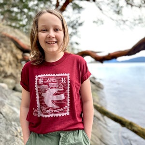 Penny Postage Vintage Bamboo and Organic Cotton Kids T-Shirt image 1