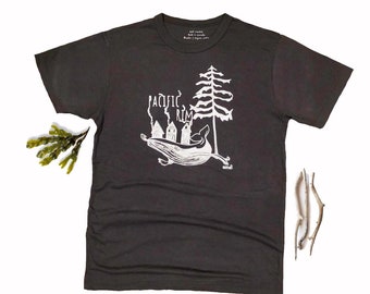 Pacific Rim Village Men's T-Shirt Bamboo and Organic Cotton