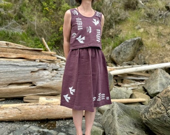 Gökotta Printed Linen Skirt