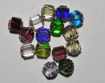 6mm Assorted Cathedral Beads - 15 pcs (2043227 - CC2-5-02)