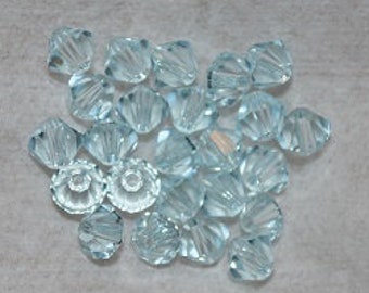 50 - 4mm Genuine Swarovski Crystal Beads - Lt. Azore H7-3-02