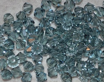 20 - 6 mm de véritables perles en cristal Swarovski - Saphir indien