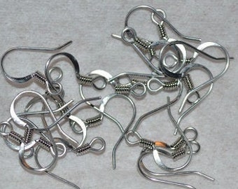 Stainless Steel (Hypo Allergenic) French Ear wire Hooks (3021501SU- FE2-1-01)