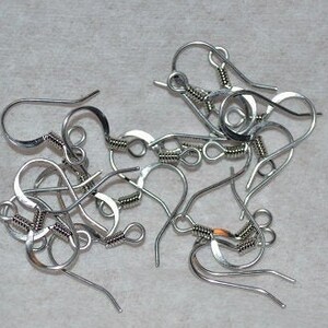 Stainless Steel (Hypo Allergenic) French Ear wire Hooks (3021501SU- FE2-1-01)