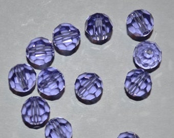 24 - 4mm, Genuine Swarovski Crystal, Art 5000, Beads - Tanzanite (H12-6-02)