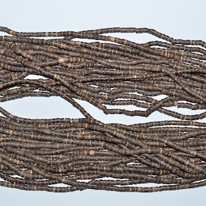 Brown Coco Shell Heishi Strands. Handcrafted in Philippines (2050026)