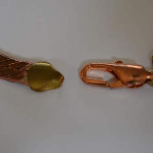 7,3mm Kupfer Fischgrät Kette Armband (1025030)