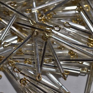 20 - 33mm Clear Crystal LInks with gold loops -  (2040546) BayB-GL1