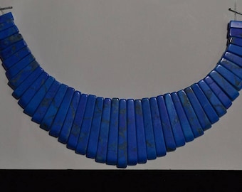41 Pc. Howlite tinto - Collare Lapis - Cleopatra Style Pezzo centrale (2044045)