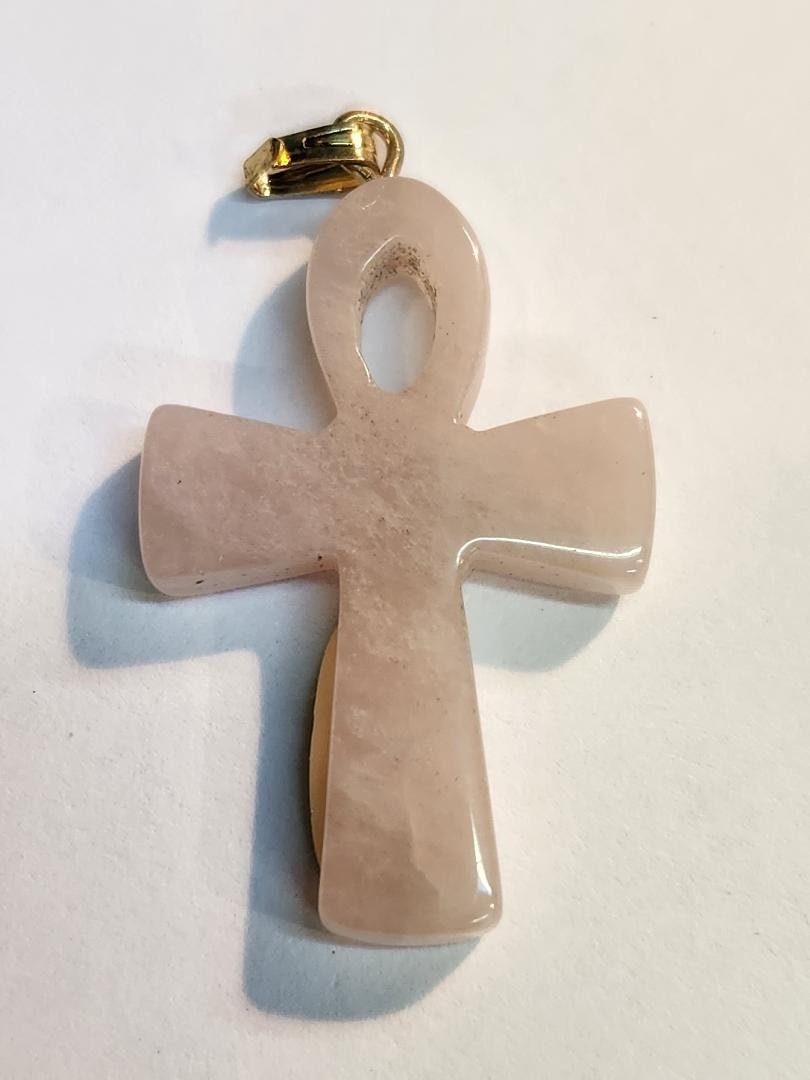 No1118 ローズクォーツ アンク クロス No1118 ローズクォーツ アンク クロス - メルカリ