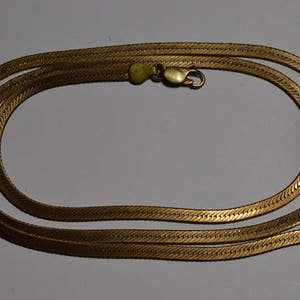 3.2mm Gold Plated Copper Herringbone Chain (1070015)
