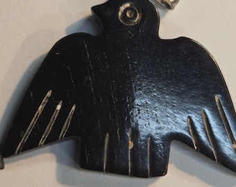 Vintage Carved Black Horn Thunderbird Charms - Lot of 2 (1060239)BayE-BH2