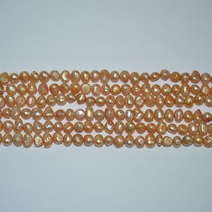 Sand Potato Freshwater pearls - approx. 6mm, 15&quot; strand (4000031) BayE-L1-4