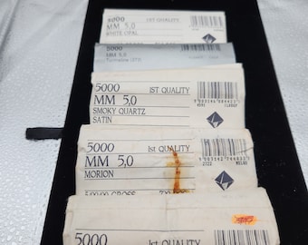 Confezione di fabbrica Cristallo Swarovski autentico da 5 mm Art. n. 5000 perline sfaccettate rotonde (BayH-WH02)