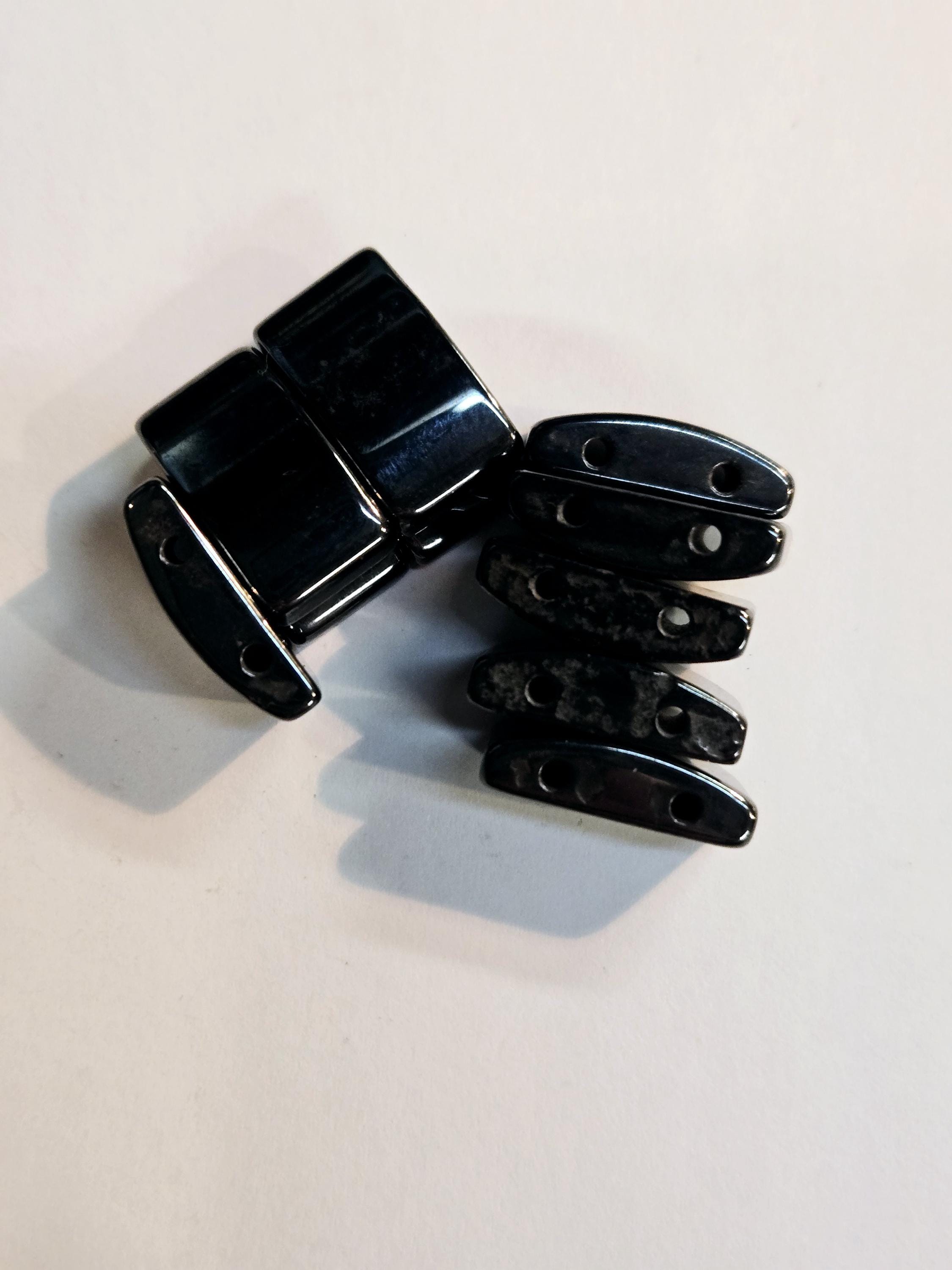 Collana Con Disegno Di Perle D'acqua Dolce Ed Ematite Blu - Gioielli Santori - Creazioni D'Eccezione