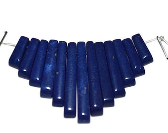 13 Pc. Royal Blue Lapis Mini Collar. Cleopatra Style (2044007) MF13-4-02