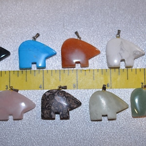 Zuni Bear Pendants, Zuni Focal  (2040175) Q6-6-1