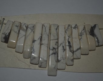 13 Pz. Mini Collare Howlite - Stile Cleopatra (2044004)